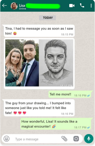 Example personalized soulmate portrait